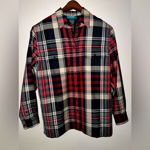 Ralph Lauren Red and Blue Plaid Button Down Shirt